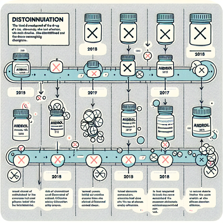 Discontinued uses of andriol over time