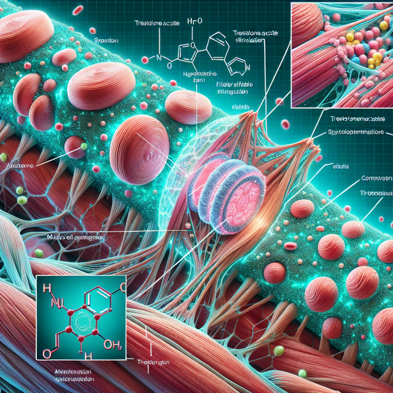 Muscle fiber hypertrophy with trestolone acetato