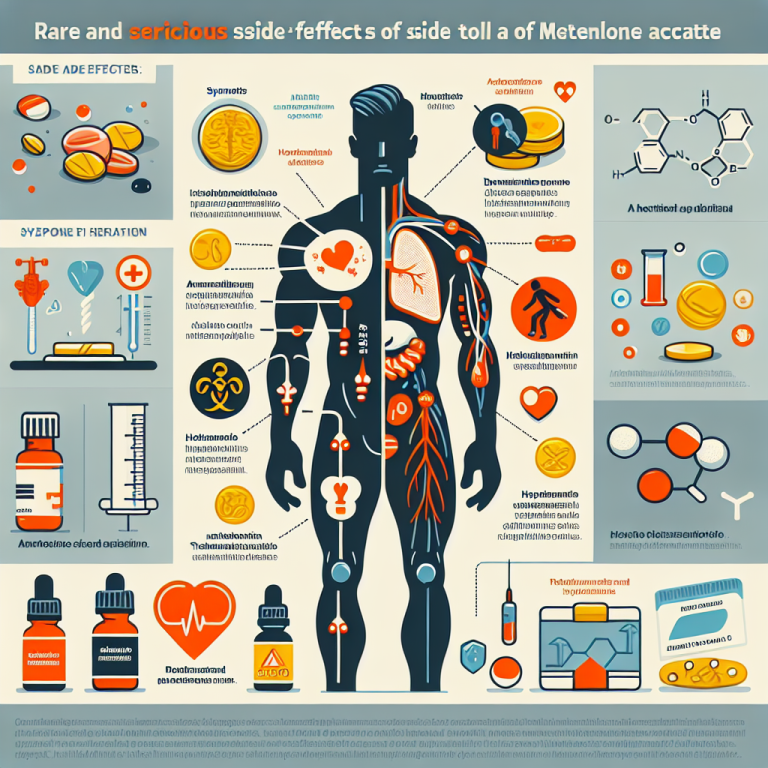 Rare but serious side effects of acetato di metenolone